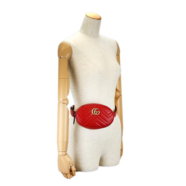 並行輸入 グッチ ウエストバッグ ボディバッグ GUCCI GGマーモント 476434 DSVRT 6433 85レディース アウトレット レッド 赤 | GUCCI | 05