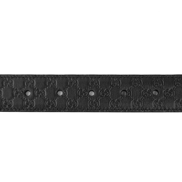 GUCCI グッチ GG マイクロシマ 総柄 型押しレザー ベルト 510309 GUCCI 並行輸入 グッチ ベルト マイクロ シグネチャー 510309