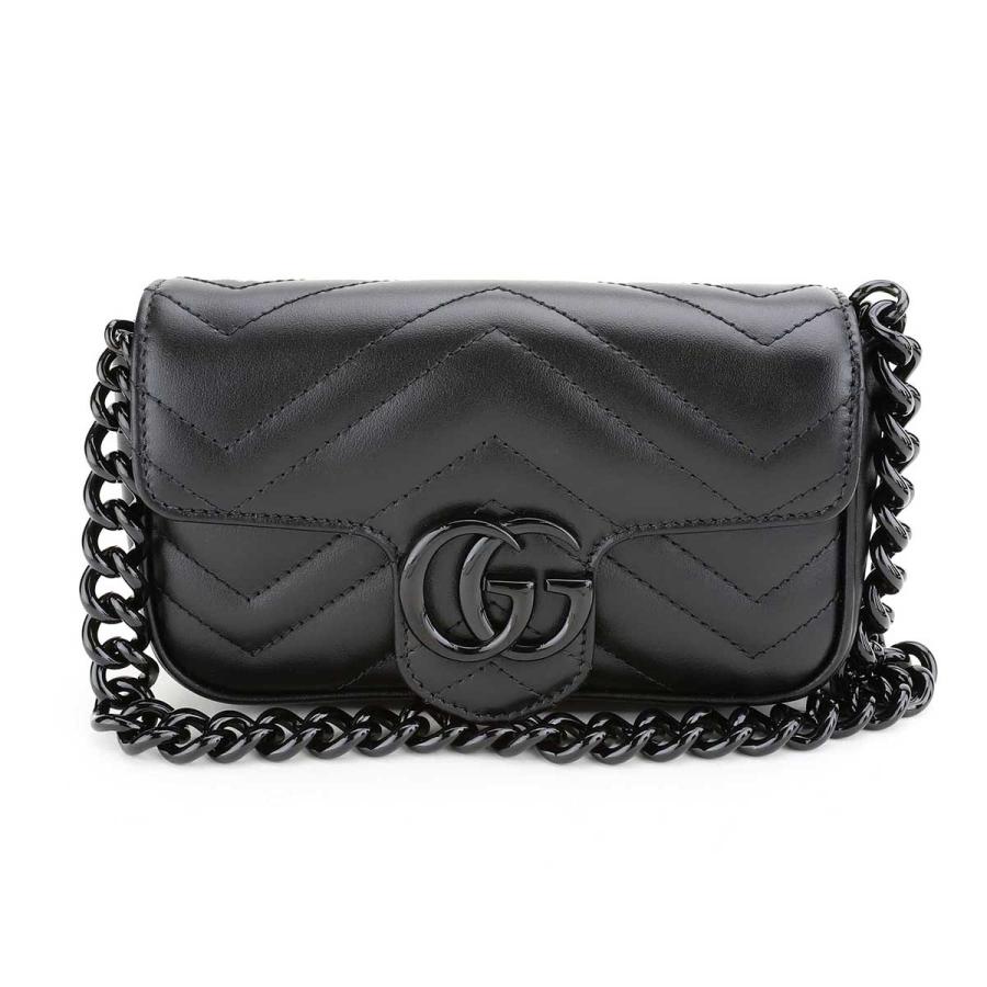 【美品】GUCCI グッチ マーモント ブラック ウエスト ボディバッグ バッグ GG Marmont グッチ GUCCI レディース ベルトバッグ ウエストバッグ