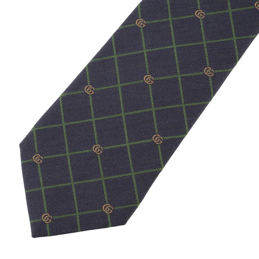 GUCCI（グッチ） 並行輸入 ネクタイ ダブルG＆チェック 721189 4E652
