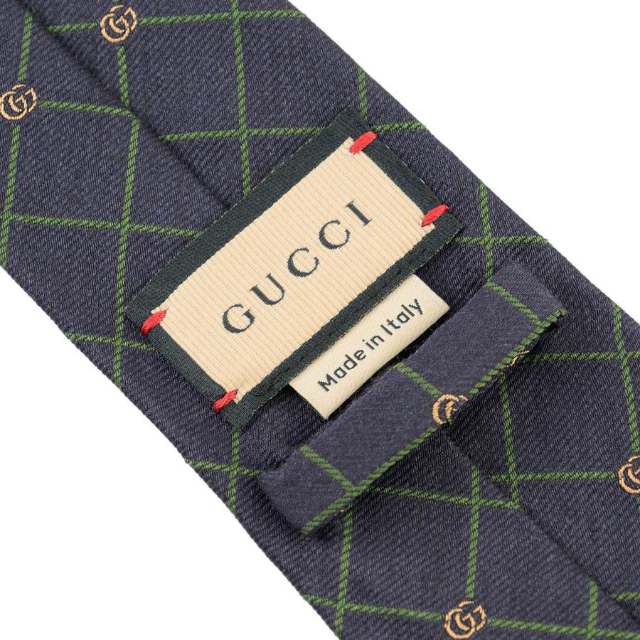 GUCCI（グッチ） 並行輸入 ネクタイ ダブルG＆チェック 721189 4E652