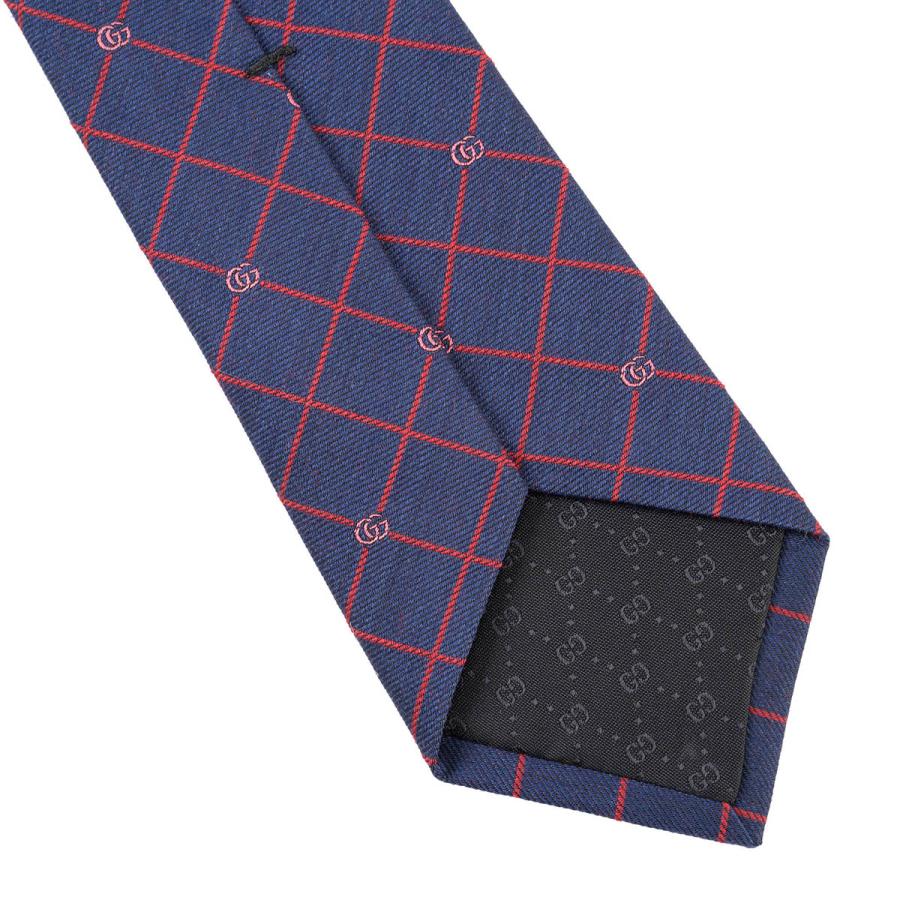 GUCCI（グッチ） 並行輸入 ネクタイ ダブルG＆チェック 721189 4E652