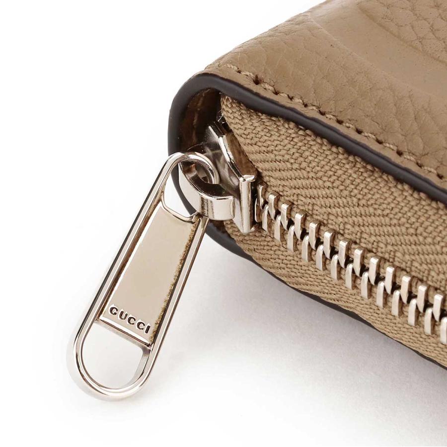 GUCCI✨長財布　ラウンドジップ　GGキャンバス ロゴ金具　リボン　シャンパン GUCCI✨長財布 ラウンドジップ GGキャンバス ロゴ金具 リボン