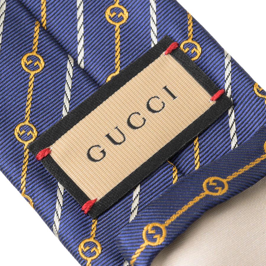 並行輸入 グッチ ネクタイ GUCCI インターロッキングG ロープ 764965 4EABB 4375メンズ ネイビー 紺 イエロー 黄 爆買 | GUCCI | 04