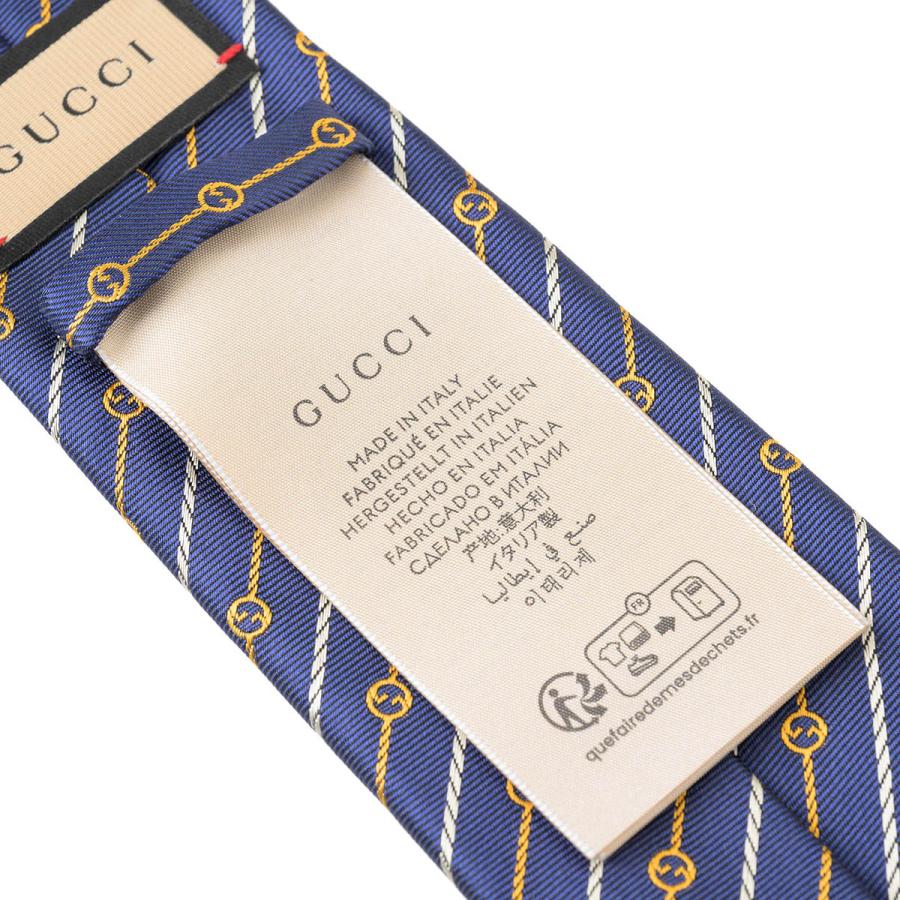 並行輸入 グッチ ネクタイ GUCCI インターロッキングG ロープ 764965 4EABB 4375メンズ ネイビー 紺 イエロー 黄 爆買 | GUCCI | 07
