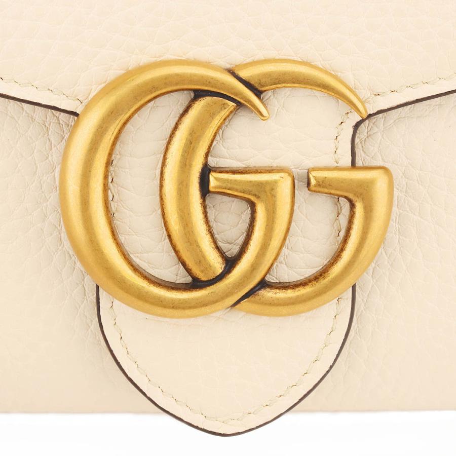新品 グッチ GUCCI 2つ折り財布 GG マーモント アイボリー グッチ GUCCI 二つ折り財布 レディース GGマーモント ピンク 598587