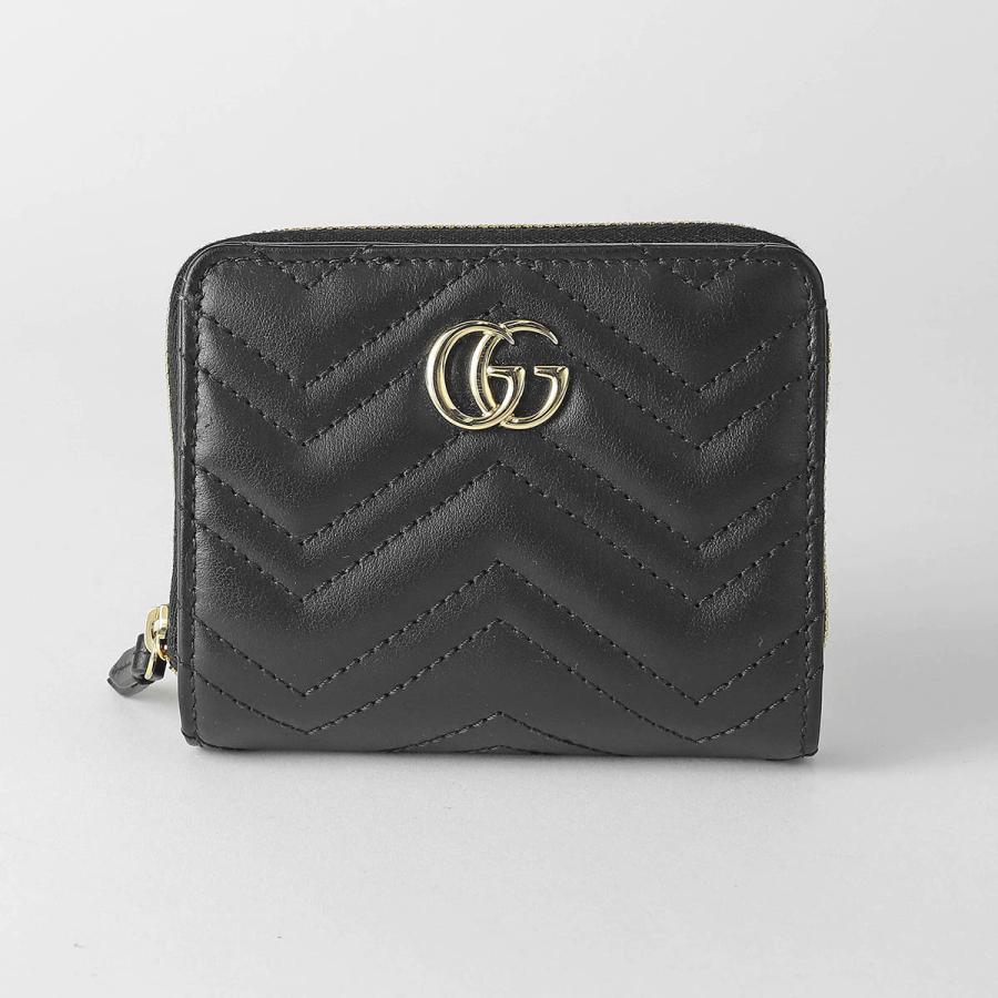 【希少・美品】GUCCI グッチ GGマーモント レザー 二つ折り財布 折り財布 GUCCI（グッチ） GGマーモント パイソンレザーコンパクトウォレット 二