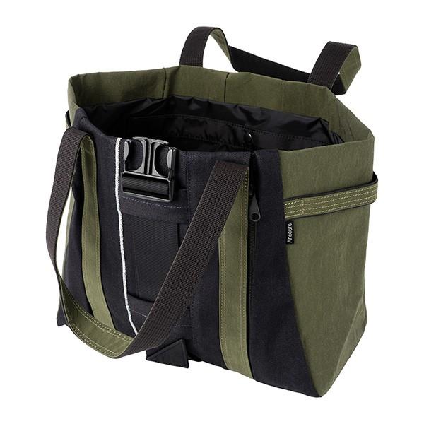 アンコース トートバッグ Ancours 15オンス セルヴェッジデニム AC201ユニセックス カーキ |  | 03