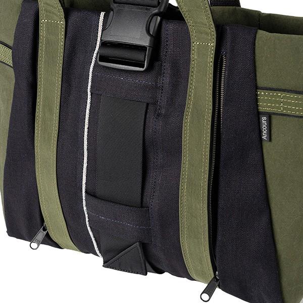 アンコース トートバッグ Ancours 15オンス セルヴェッジデニム AC201ユニセックス カーキ |  | 08