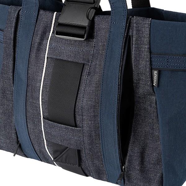 アンコース トートバッグ Ancours 15オンス セルヴェッジデニム AC201ユニセックス ネイビー |  | 08