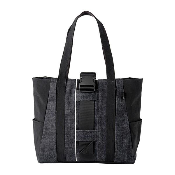 アンコース トートバッグ Ancours 15オンス セルヴェッジデニム AC202ユニセックス ブラック 黒 | 