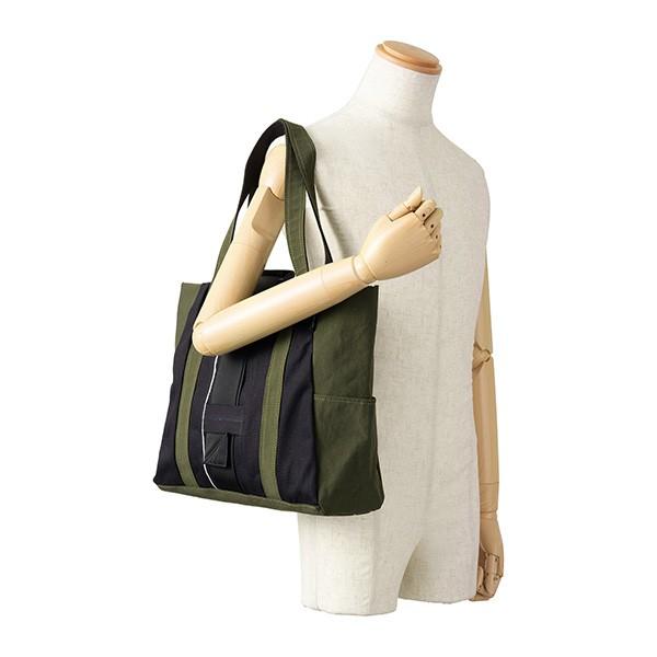 アンコース トートバッグ Ancours 15オンス セルヴェッジデニム AC202ユニセックス カーキ |  | 05