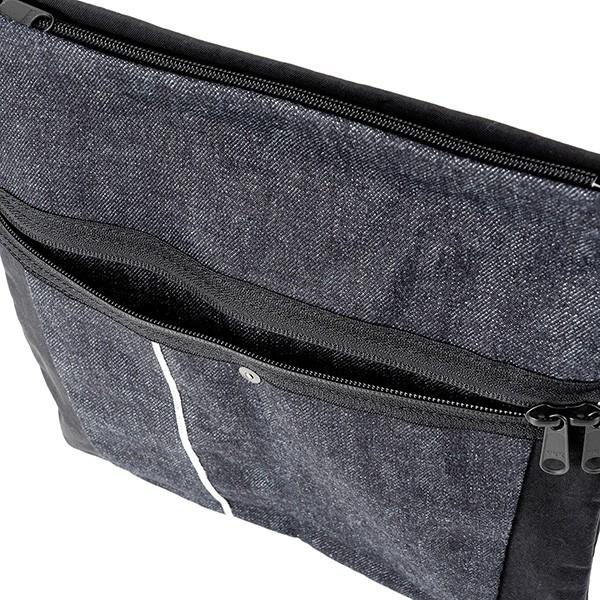 アンコース ショルダーバッグ Ancours 15オンス セルヴェッジデニム AC301ユニセックス ブラック 黒 |  | 08