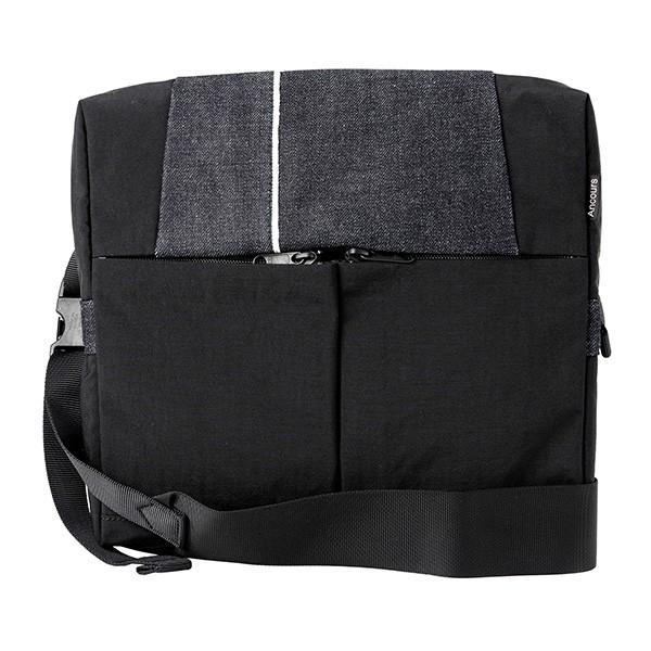 アンコース ショルダーバッグ Ancours 15オンス セルヴェッジデニム AC302ユニセックス ブラック 黒 | 