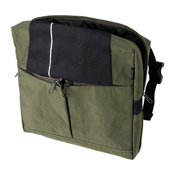 アンコース ショルダーバッグ Ancours 15オンス セルヴェッジデニム AC302ユニセックス カーキ |  | 03