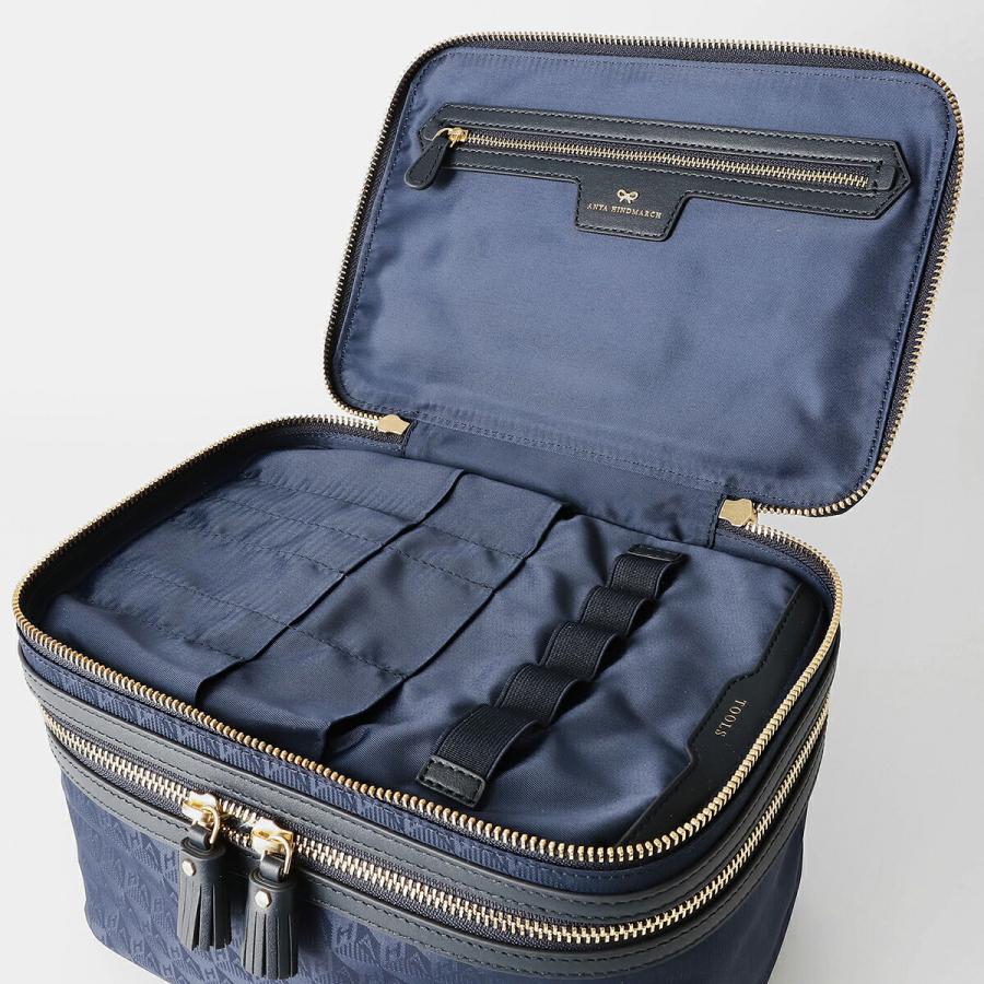 【新品】ANYA HINDMARCH アニヤハインドマーチ　ポーチ　ネイビー ANYA HINDMARCH（アニヤ・ハインドマーチ） 並行輸入 アニヤ ハインド