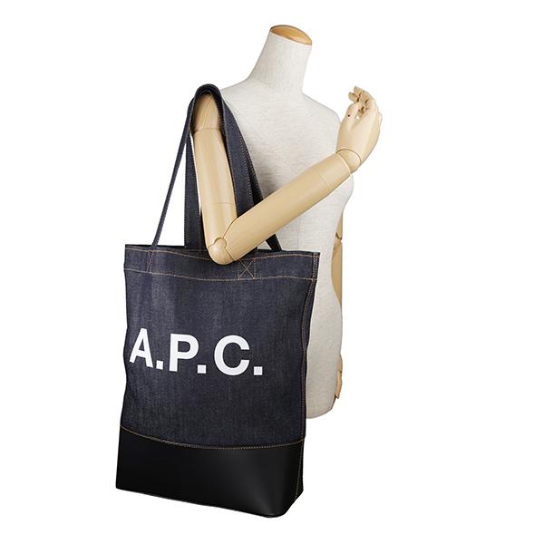 並行輸入 アーペーセー トートバッグ A.P.C. アクセル CODDP M61444 IAKユニセックス ブルー系 青 ネイビー 濃紺 | A.P.C. | 05