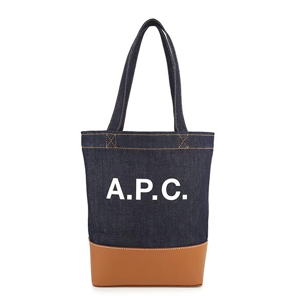 並行輸入 アーペーセー トートバッグ A.P.C. アクセル CODDP M61568 CAFユニセックス ブルー系 青 ブラウン 茶 | A.P.C.