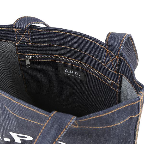 並行輸入 アーペーセー トートバッグ A.P.C. アクセル CODDP M61568 CAFユニセックス ブルー系 青 ブラウン 茶 | A.P.C. | 06