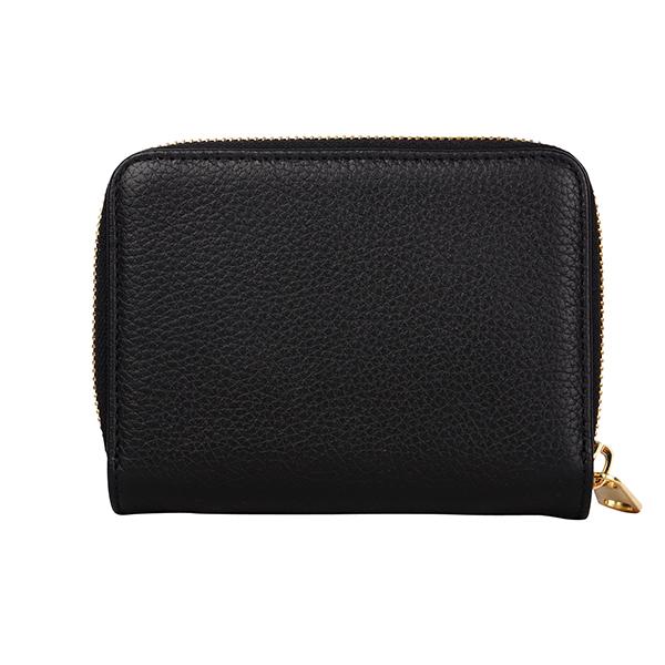 美品✨アーペーセー コンパクトエマニュエル 二つ折り財布 カーフレザー ブラック 美品✨アーペーセー コンパクトエマニュエル 二つ折り財布