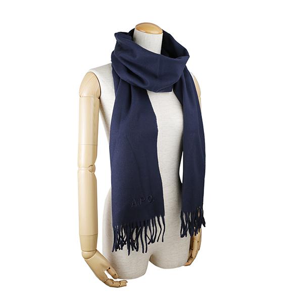 並行輸入 アーペーセー マフラー ストール A.P.C. アンブロワーズ WOAFE M15171 IAKユニセックス ネイビー 紺 | A.P.C. | 01