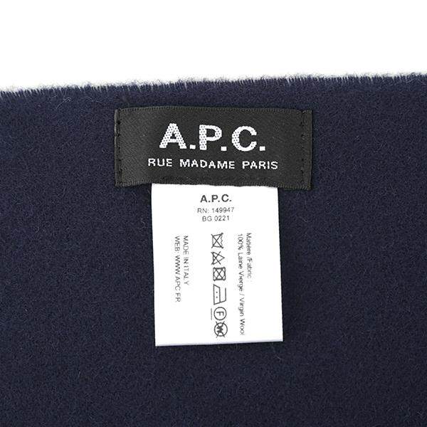 並行輸入 アーペーセー マフラー ストール A.P.C. アンブロワーズ WOAFE M15171 IAKユニセックス ネイビー 紺 | A.P.C. | 05