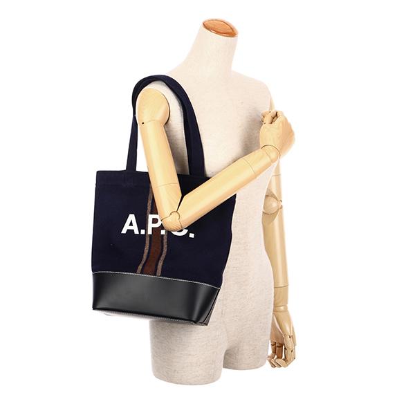 並行輸入 アーペーセー トートバッグ A.P.C. アクセル WOANA M61568 IAKユニセックス ネイビー 紺 | A.P.C. | 05