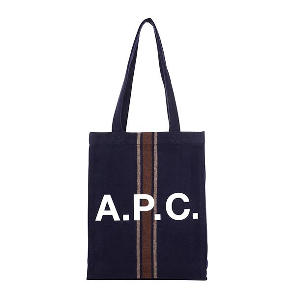 並行輸入 アーペーセー トートバッグ A.P.C. ルー WOANB M61442 IAKユニセックス ネイビー 紺 | A.P.C.
