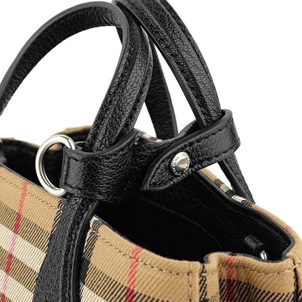 並行輸入 バーバリー  ハンドバッグ ヴィンテージチェック＆レザー 4079964 00100 ブラック 黒 爆買 | BURBERRY | 08