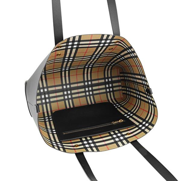 並行輸入 バーバリー トートバッグ レザー スモール トート 4080109 00100 ブラック 黒 爆買 | BURBERRY | 04