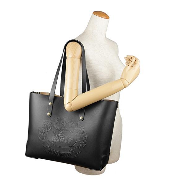 並行輸入 バーバリー トートバッグ レザー スモール トート 4080109 00100 ブラック 黒 爆買 | BURBERRY | 05