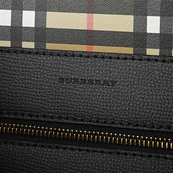 並行輸入 バーバリー トートバッグ レザー スモール トート 4080109 00100 ブラック 黒 爆買 | BURBERRY | 07