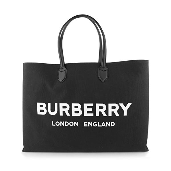 並行輸入 バーバリー トートバッグ コットンブレンド トート 8009268 A1189 ブラック 黒 爆買 | BURBERRY