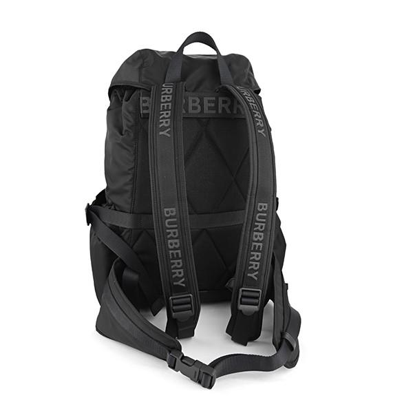 並行輸入 バーバリー リュックサック BURBERRY ロゴプリント 8010608 A1189ユニセックス ブラック 黒 | BURBERRY | 01