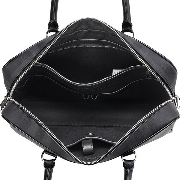 並行輸入 バーバリー  ブリーフケース ロンドンチェック＆レザー 8013948 A1483 ダークグレー 爆買 | BURBERRY | 04