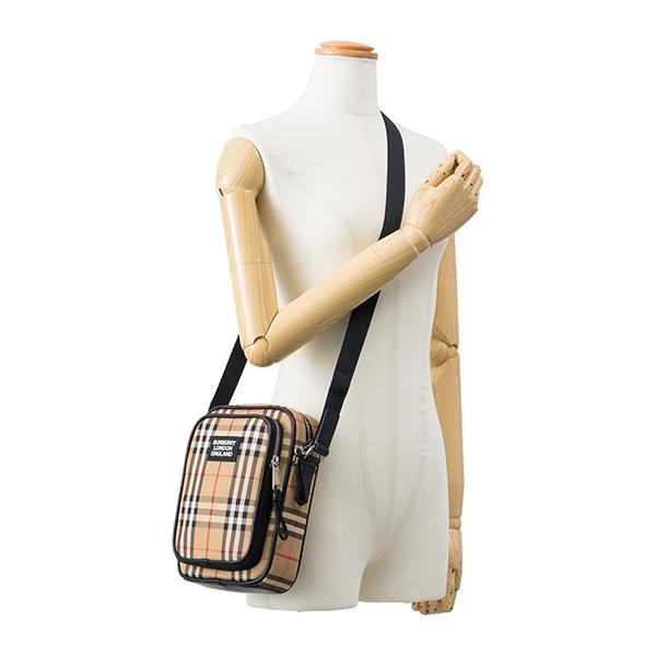並行輸入 バーバリー  ショルダーバッグ ヴィンテージチェック＆レザー 8023381 A7028 ベージュ系 爆買 | BURBERRY | 05