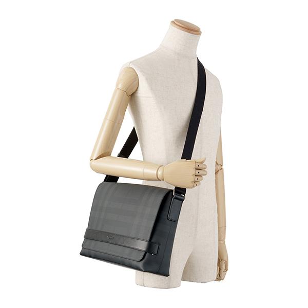 並行輸入 バーバリー  ショルダーバッグ ロンドンチェック＆レザー 8025158 A5656 グレー 爆買 | BURBERRY | 05