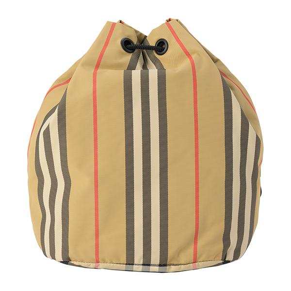 並行輸入 バーバリー ハンドバッグ BURBERRY アイコンストライプ 8026737 A7026ユニセックス ベージュ ブラック 黒 | BURBERRY | 01