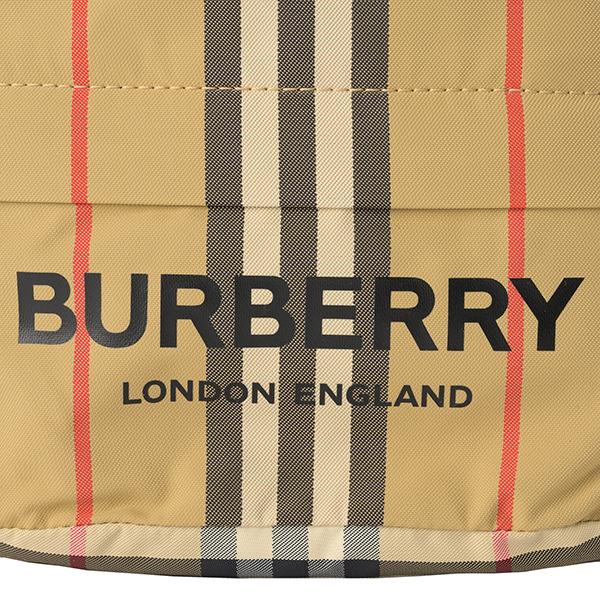 並行輸入 バーバリー ハンドバッグ BURBERRY アイコンストライプ 8026737 A7026ユニセックス ベージュ ブラック 黒 | BURBERRY | 06