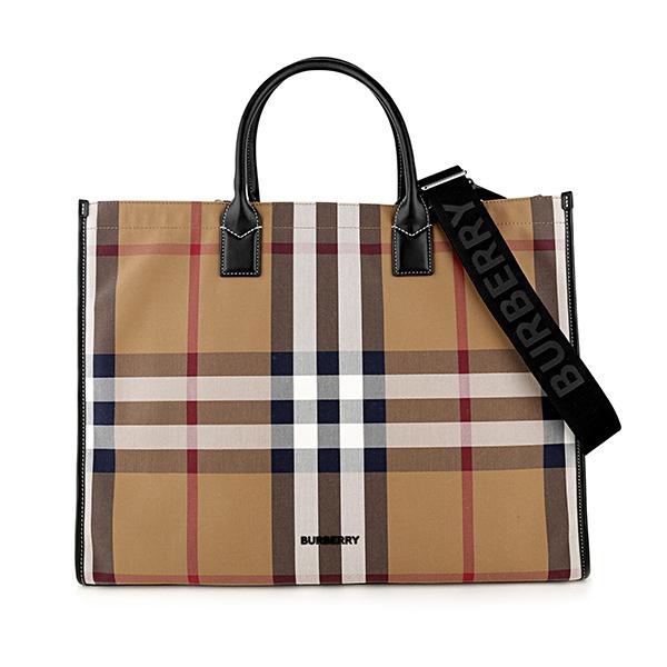 並行輸入 バーバリー  トートバッグ ヴィンテージチェック 8041894 A8773 ブラウン 茶 爆買 | BURBERRY