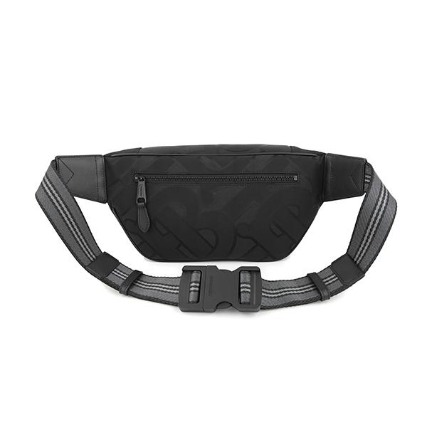 並行輸入 バーバリー ウエストバッグ ボディバッグ BURBERRY モノグラム 8043707 A1189メンズ ブラック 黒 | BURBERRY | 01