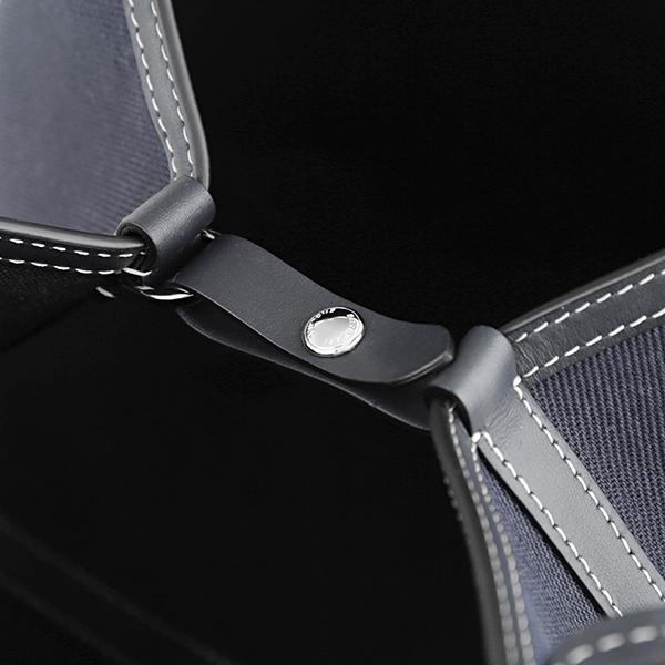 並行輸入 バーバリー トートバッグ BURBERRY ミニホースフェリー リネン コットンキャンバス 8044174 A1222ユニセックス ネイビー 紺 | BURBERRY | 08