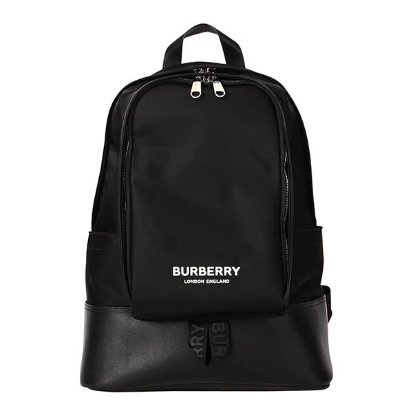 並行輸入 バーバリー リュックサック BURBERRY ロゴプリント 8047292 A1189ユニセックス ブラック 黒 | BURBERRY
