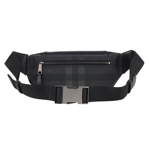 並行輸入 バーバリー ウエストバッグ ボディバッグ BURBERRY ロンドンチェック＆レザー 8052874 A1208メンズ チャコールグレー | BURBERRY | 01