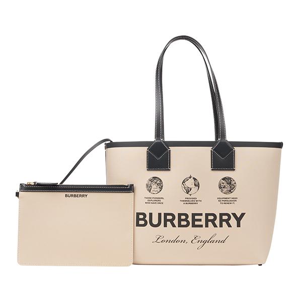 BURBERRY バーバリー トートバッグ ラベルプリント 8063120 BURBERRY バーバリー トートバッグ ラベルプリント 8063120