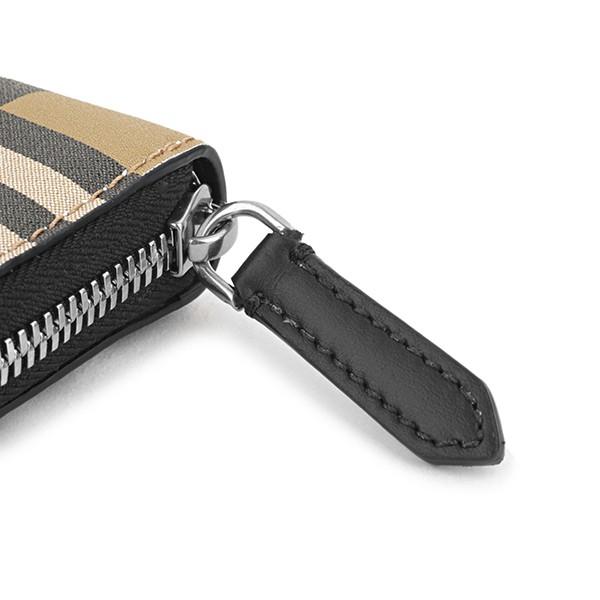 バーバリー　長財布　ラウンドファスナー　メガチェック　シャドーホース　ロゴ　黒 バーバリー 長財布 メガチェック ラウンドファスナー ホースロゴ