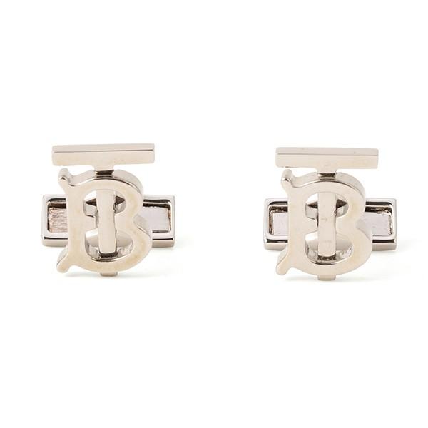 【BIGお買い物ラリー★30%OFFセール中】バーバリー BURBERRY カフス シルバーグレー レディース 中古 BURBERRY（バーバリー） 並行輸入 カフスボタン モノグラム 8013162