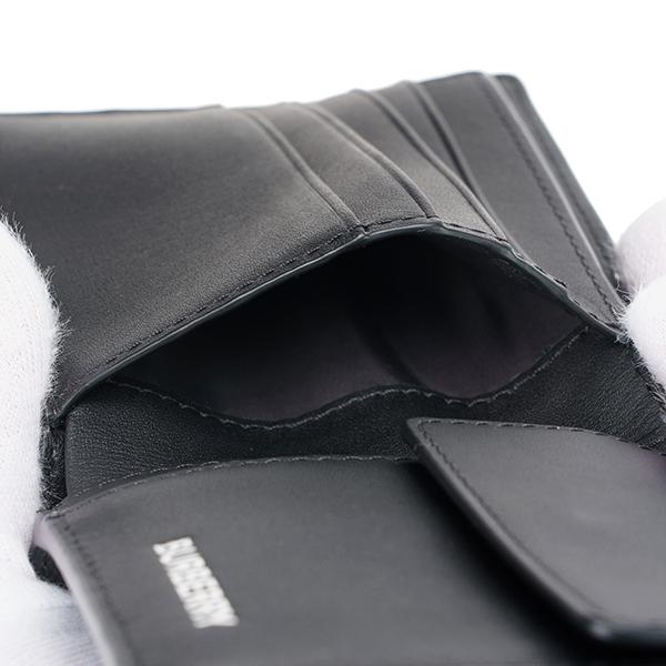 並行輸入 バーバリー  2つ折り財布 ロンドンチェック＆レザー 8014484 A5656 グレー 爆買 | BURBERRY | 07