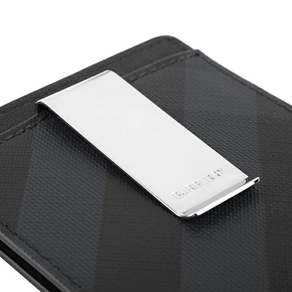 並行輸入 バーバリー  カードケース ロンドンチェック＆レザー 8014489 A5656 ダークグレー 爆買 | BURBERRY | 05