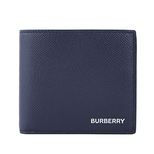 並行輸入 バーバリー  2つ折り財布 グレイニーレザー 8014658 A1250 ネイビー 紺 爆買 | BURBERRY